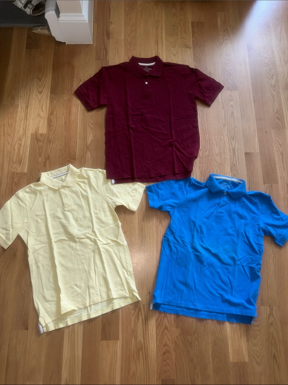 Polo Shirt - Maroon, Yellow & Blue - Bundle